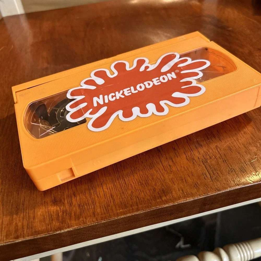 Custom Nickelodeon Orange VHS Splat Light Display C2